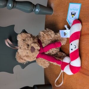 Jellycat Candy Cane & Bartholomew Bear